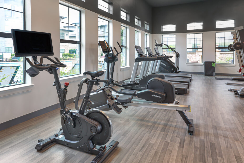 Fitness center with cardio equipment and strength trining machines